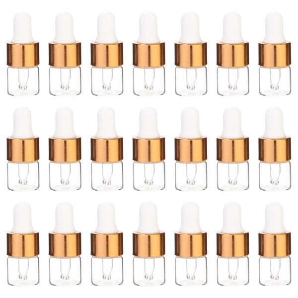 

storage bottles & jars 100pcs 1ml essential oil bottle glass dispenser empty container