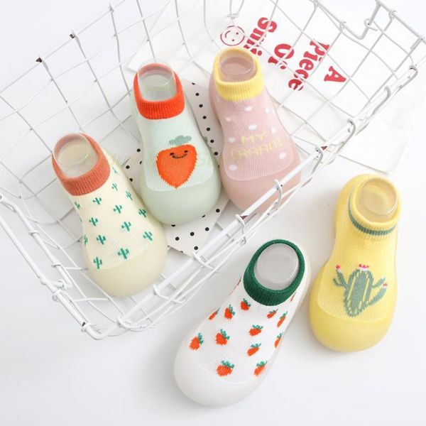 

first walkers spring autumn footwear baby floor shoes borns lovely slippers socks non-slip toddler walker
