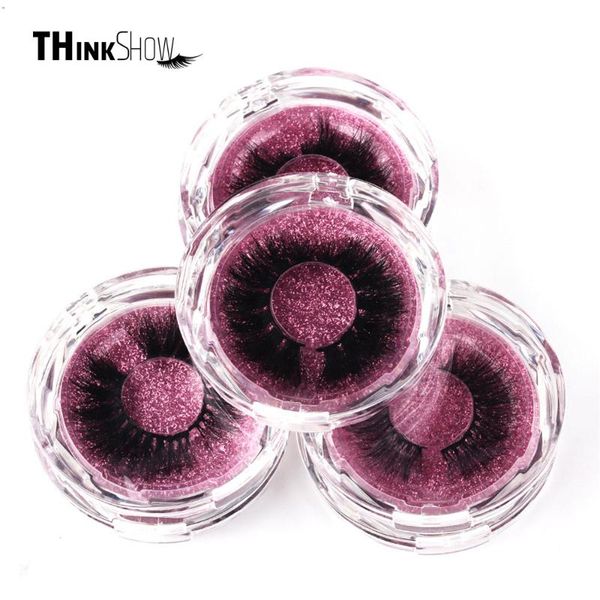 

thinkshow 3d mink false eyelashes lashes natural long thick handmade soft volume eyelash extension makeup