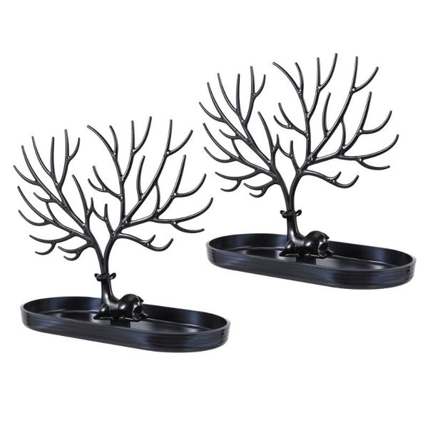 

storage bags 2pcs jewelry rack tree bracelet display stand necklace organizers