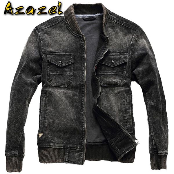 

vintage summer men's coats corduroy jackets automotive designer mens overcoats workout baseball jeans jacket for men 4xl a965, Black;brown