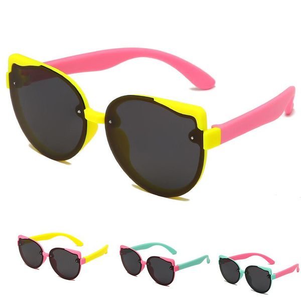 

design silicone safety polarized sunglasses for children boys girls outdoor travel kids baby polaroid sun glasses, Blue