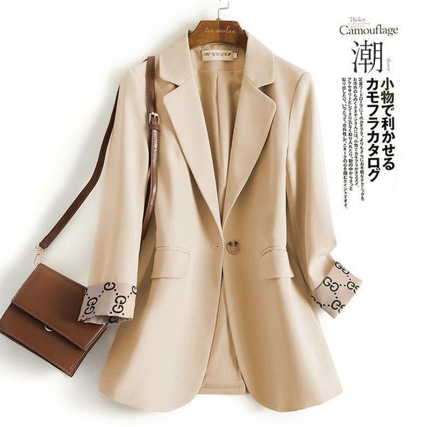 

women's suits & blazers net red blazer large plus size jacket 2021 spring autumn korean temperament drooping suit blouses skirt coat, White;black