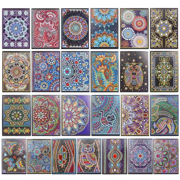 

diamond painting 50pages notebook diy mandala special shaped cross stitch a5 diary book notepad