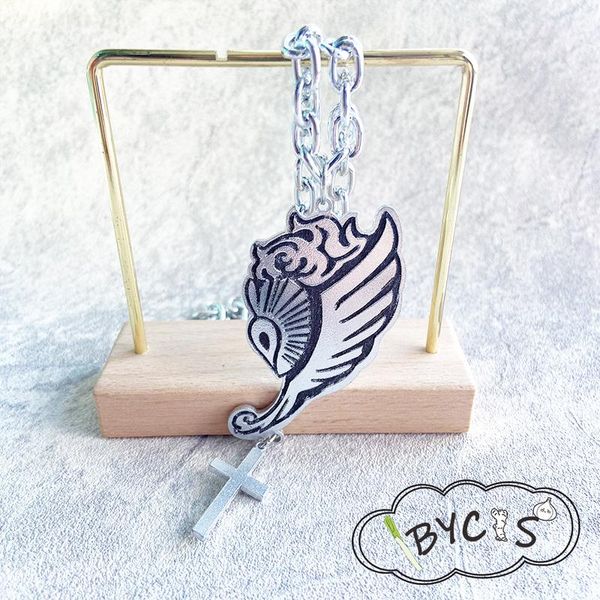 

pendant necklaces anime necklace paradox live sugasano allen cosplay prop, Silver