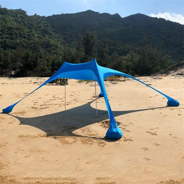 

portable camping pergola outdoor windproof beach tent sunshade and gazebo 210 x with sand anchors ultralight tarp tents shelters
