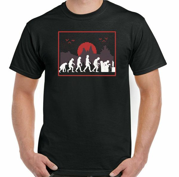

game t-shirt, gamer funny mens evolution ps4 xbox pc geek unsocial, White;black