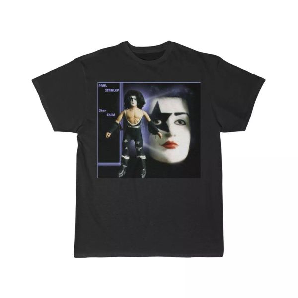 

kiss mego dolls paul stanley short sleeve tee, White;black