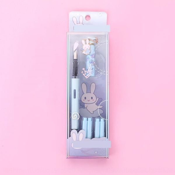

Wix cartoon fountain pens creative koi rabbit replaceable ink cartoon creative koi rabbit replaceable bag student writing practice posture