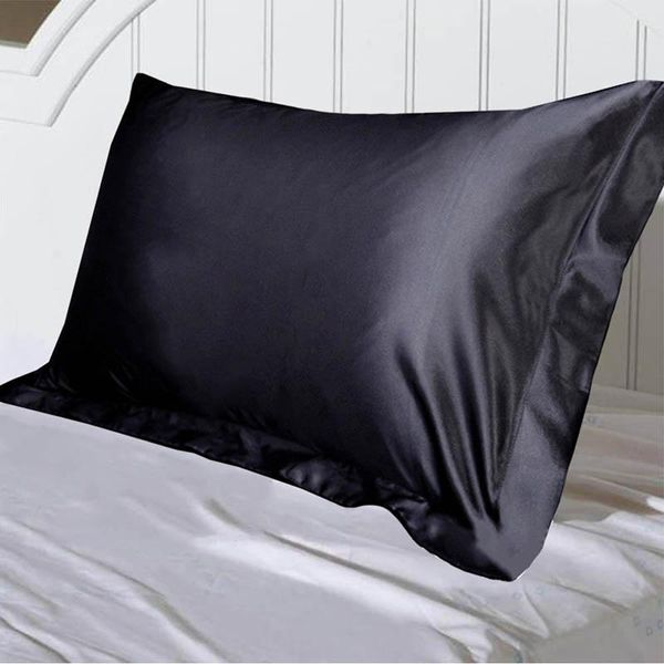 

pillow case 48x74cm pure emulation silk satin pillowcase for bed throw single covers comfortable cover