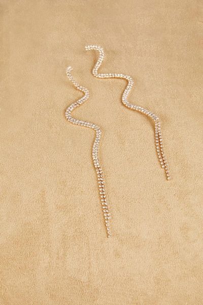 

earrings & necklace women's fashion jewelry golden color curved evening dress, Silver
