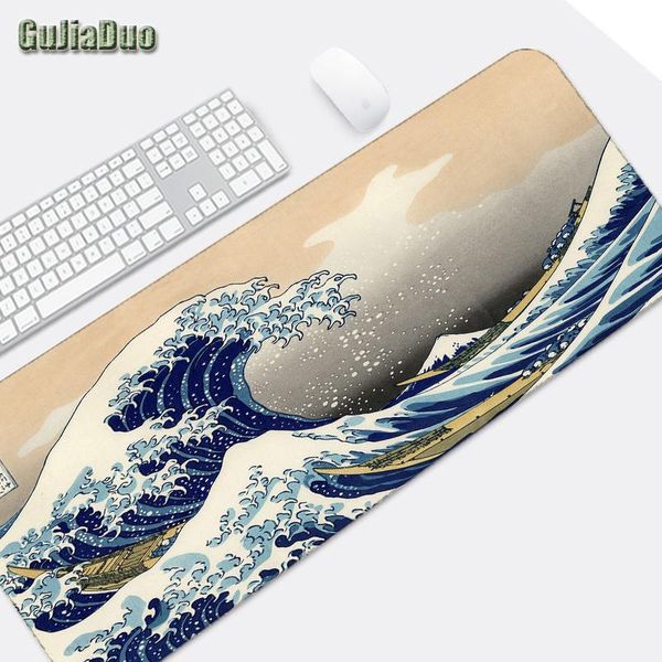 

mouse pads & wrist rests gujiaduo hokusai anime pad gamer computer keyboard play mat pc cushion gaming accessories large cartoon mousepad ca