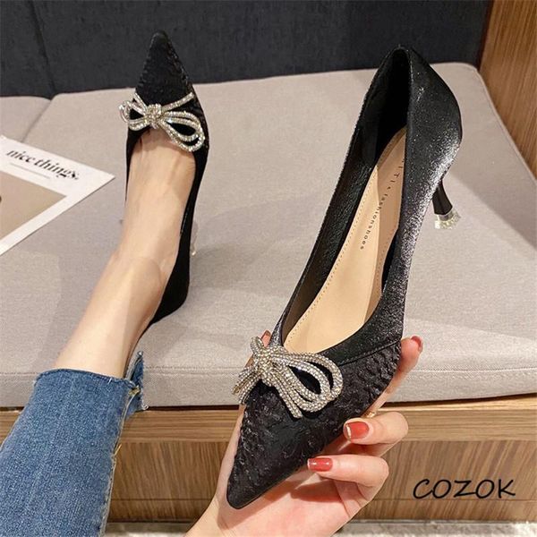 

dress shoes for women 2021 crystal party night fashion high heels black