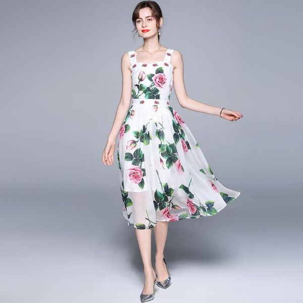 

casual dresses zuoman women summer elegant floral dress festa female white wedding party robe femme designer vestidos, Black;gray