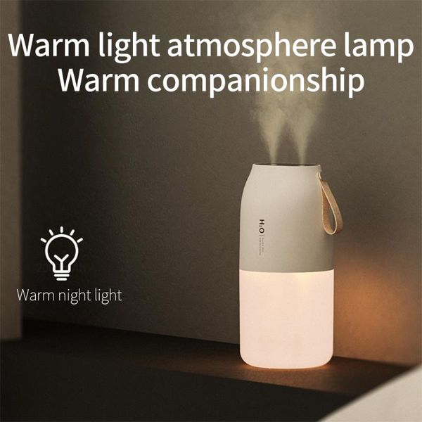 

humidifiers creative air humidifier night light double spray nozzle aroma diffuser home mist maker room lam