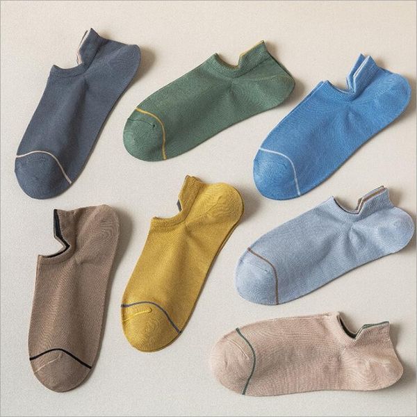 

very cool japanese short stealth men's socks fnw063a fashion shallow mouth thin breathable spring and summer sockings, Black