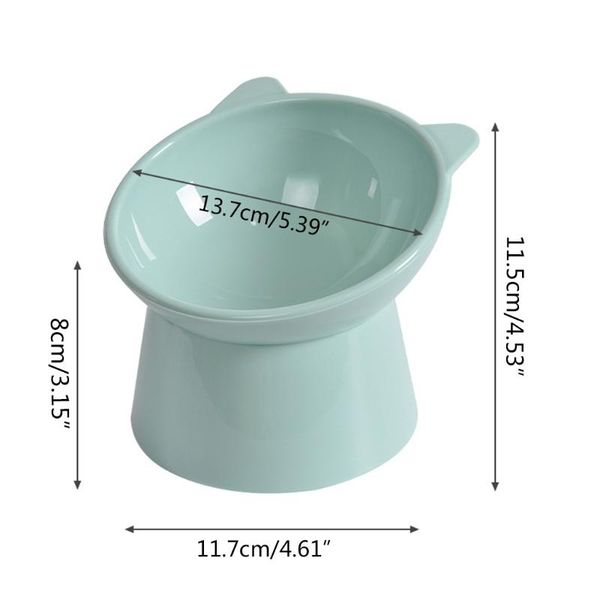 

cat bowls & feeders 45 degrees tilted cats dogs bowl feeding container non-slip base pet feeder r9ca