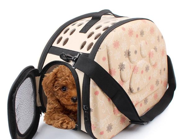 

dog car seat covers pet bag portable cats handbag foldable travel puppy carrying mesh shoulder bags outdoor travelling eva