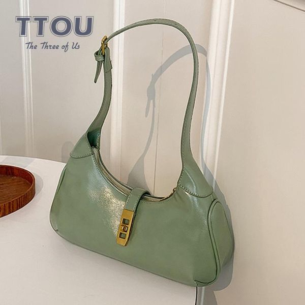 

evening bags fashion trendy pu leather underarm shoulder bag 2021 autumn solid color ladies handbag female brand casual simple purse