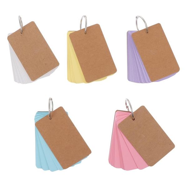 

greeting cards 5pcs portable message stationery memo (assorted color)