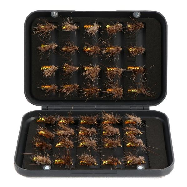 

40pcs realistic shaped fishing hook baits lures with storage case hooks