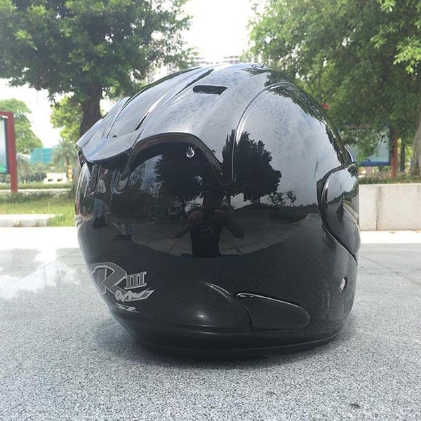 

motorcycle helmets half black helmet racing antifog safety winter season men ece approved