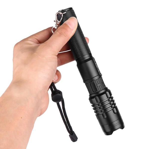 

powerful led aluminum alloy usb rechargeable camping light 50 strong zoom 35a3 bike lights