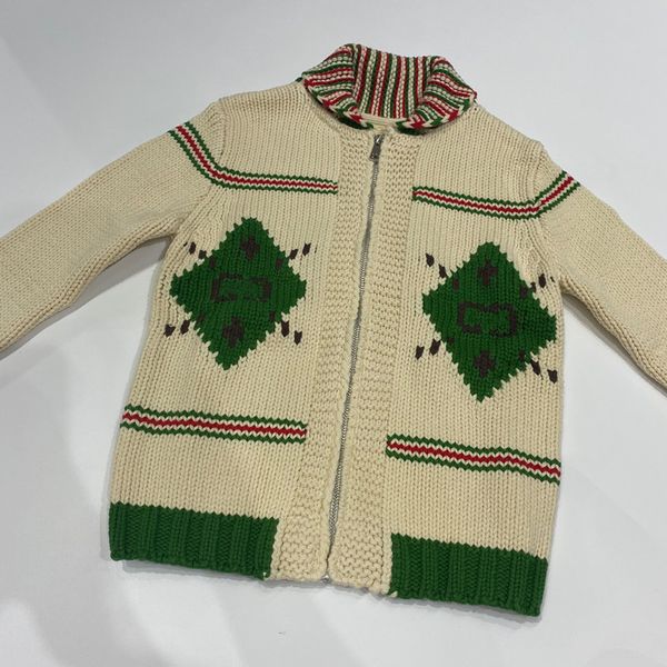 

(new) double g diamond coarse wool zipper cardigan coat, White;black