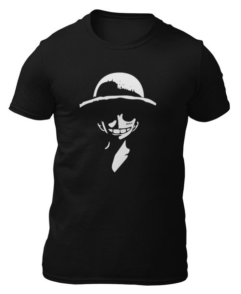 

t-shirt-one piece luffy shadow-t-shirt -, White;black
