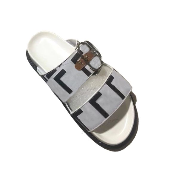 

luxuy designer men women slippers letter pattern platform summer fashion gladiator slipper sandals classic beach shoes size 35-44, Black