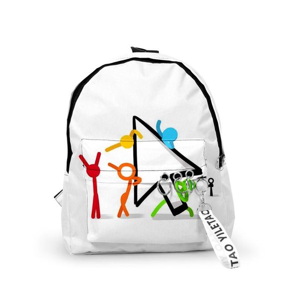 

backpack creative alan becker school bags travel bag boys girls small 3d print oxford waterproof key chain notebook backpacks