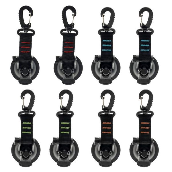 

2pcs suction cup anchor securing hook tie down multifunction travel camping tarp luggage universal car side awning hooks & rails