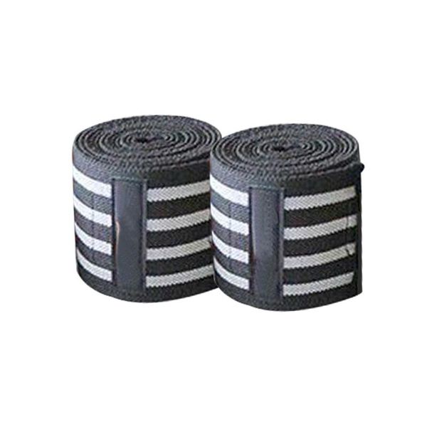 

elbow & knee pads 2 pcs bandage wraps support brace protector for sports exercise recovery (grey), Black;gray