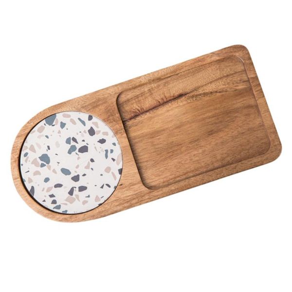 

dishes & plates 1pc wooden kitchen placemats plate service board tray