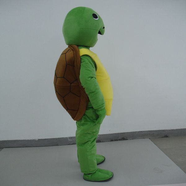 

mascot costumes vivid green turtle chelonian tortoise chinemys mascot costume mascot cartoon character costume mascotte adulte fancy party d, Black;red