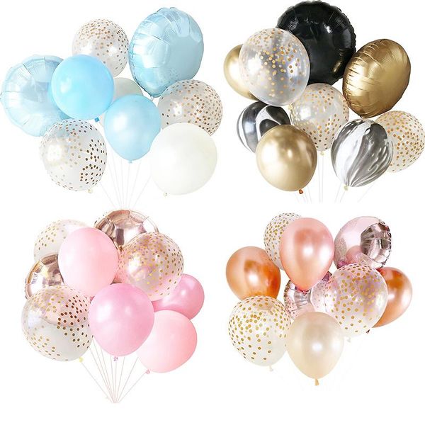 

9pcs 12/18 inch colorful ballons happy birthday party decoration kids boy girl adults gifts diy supplies
