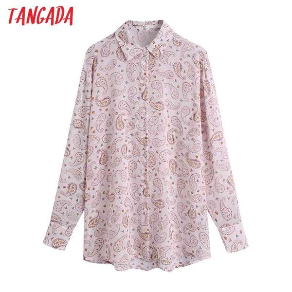 

women paisley print loose chiffon blouses fashion vintage long sleeve female shirts blusas chic be541 210416, White