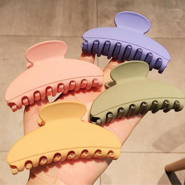

colorful acrylic hair clips for women hairpins crab clamp fashion accessoires girls large1