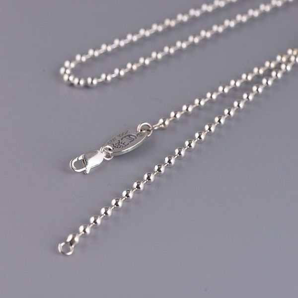 

silver bead necklace style versatile chains
