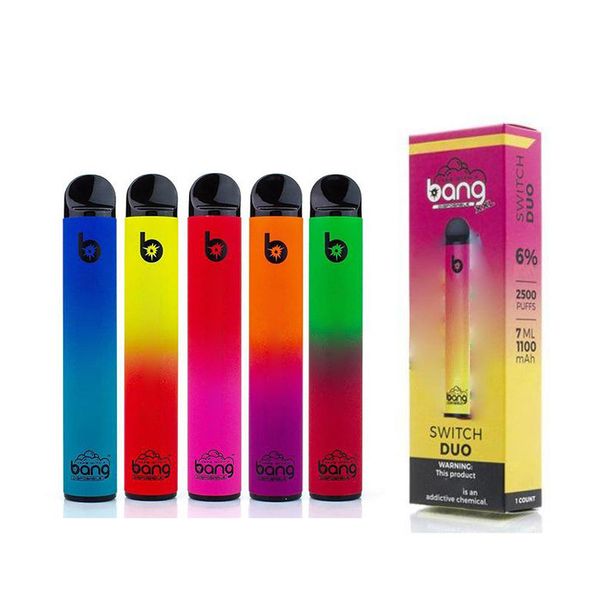 

bang xxl switch duo pro max 2 in 1 disposable battery 12 colors 2500 puffs 1100mah batteries xxtra double vape pen