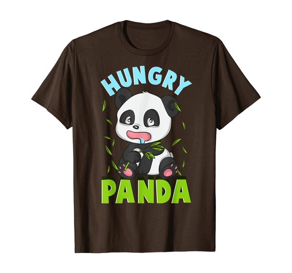

cute hungry panda adorable always hungry baby panda t-shirt, White;black