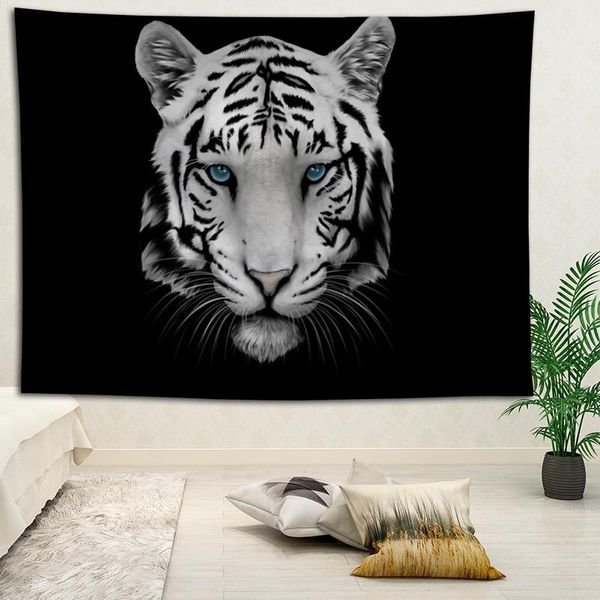 

tapestries custom white tiger large wall tapestry hanging bohemian mandala art decor