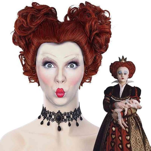 

8jun bright father - witch also crazy winifred red queen cos wig, Black