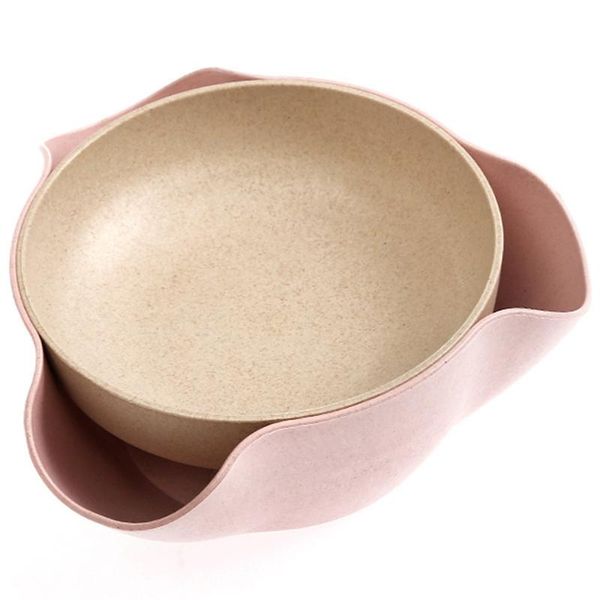 

dishes & plates 2 pcs double-dish serving bowl with waste,bowl for /nuts