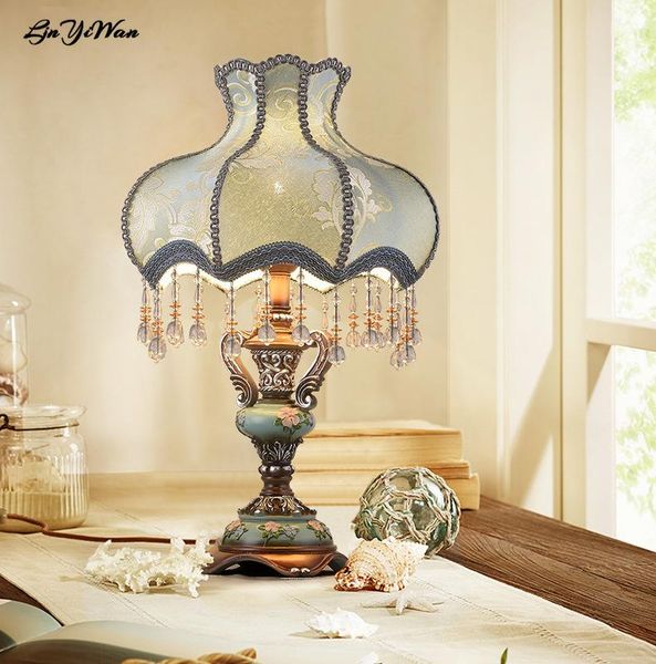 

table lamps european bedside lamp warm desk bedroom creative luxury american retro simple modern night wedding