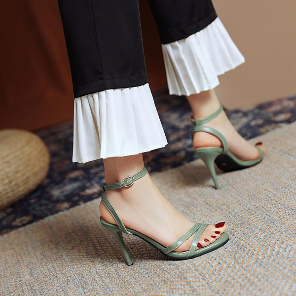 

women sandals 2021 shoes high heel fashion zapatos de mujer heels plus size 31-50, Black