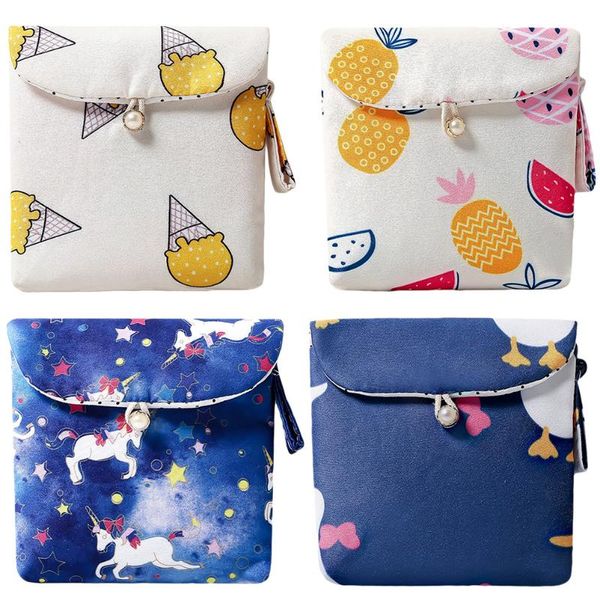 

storage bags 4pcs sanitary napkin bag pouch for female
