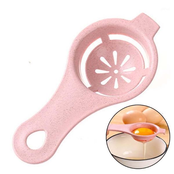 

three colors 1 piece egg white separator strainer kitchen baking yolk separating tool storage bottles & jars