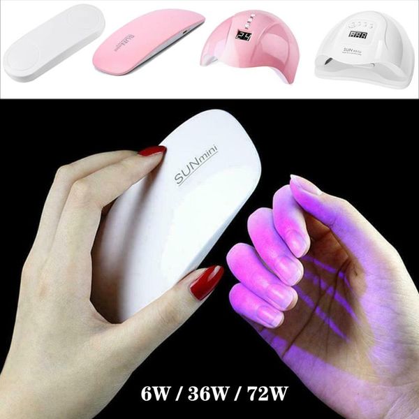 

other lighting bulbs & tubes portable 6w/36w/72w pink white nail dryer machine mini uv led lamp timer usb cable home use gel varnish