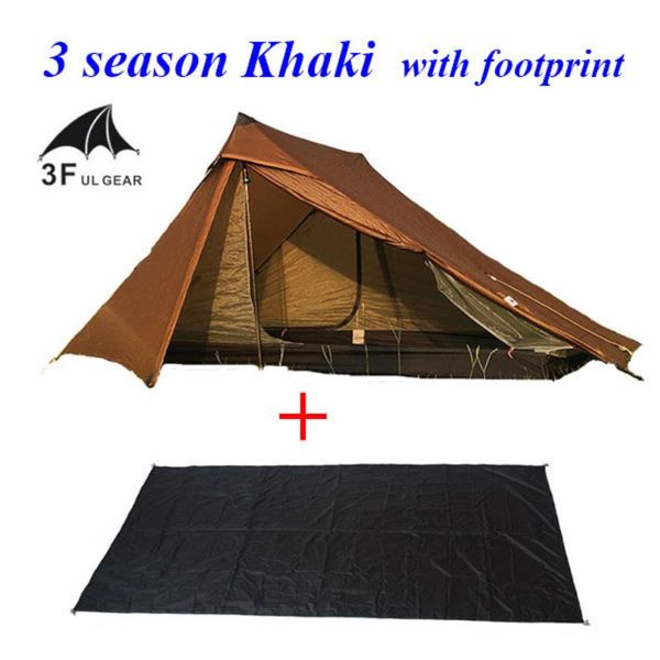 

tents and shelters 3f lanshan 2 pro just 915 grams side 20d silnylon lightweight person no-see-um 3 4 season backpacking camping tent